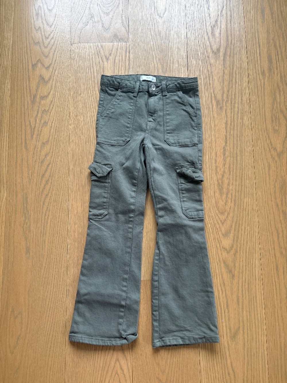 Mango kids green cargo pants
